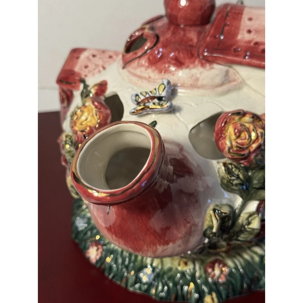tealight candle holder whimsical house large approximately 14
